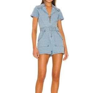 Show Me Your Mumu Outlaw Romper, Color - Tide, Size - XS